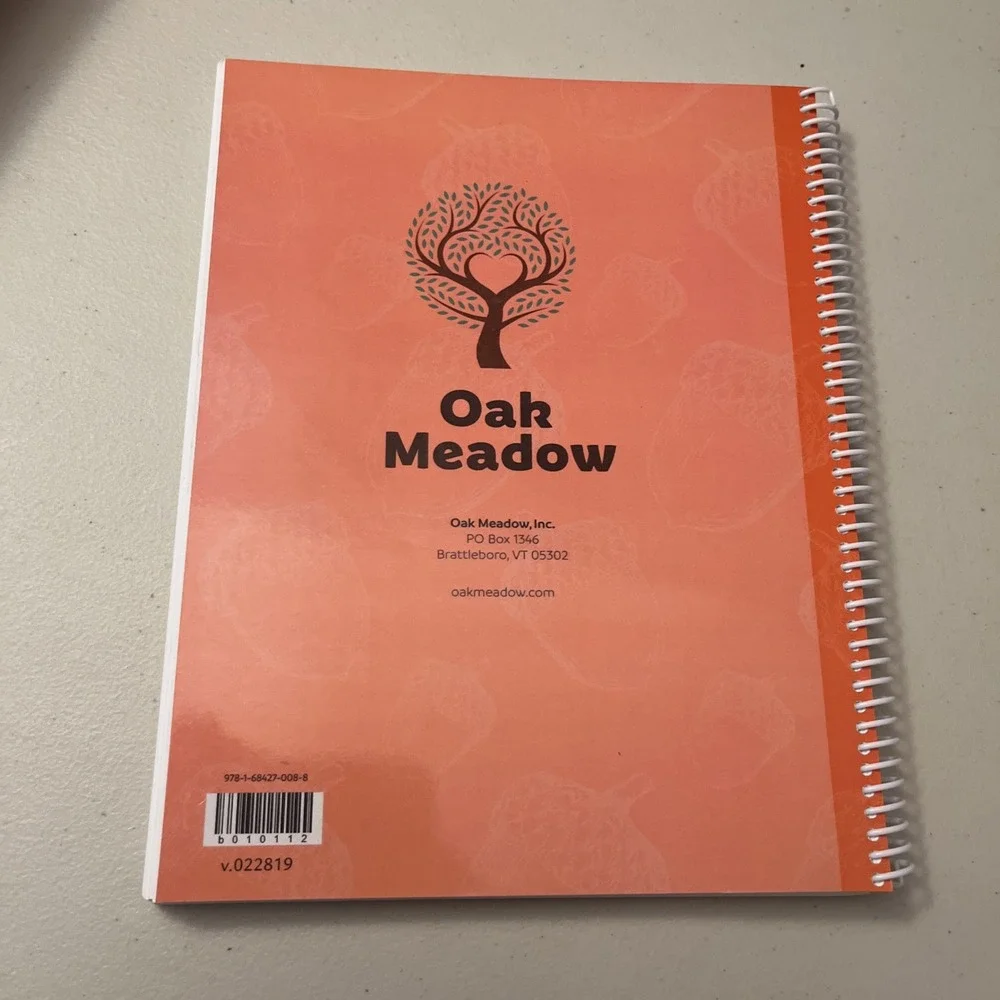 Oak Meadow Resource Book Grade 1 Homeschool Class Reading